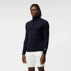 Kian Zipped Golf Sweater Blå-J.Lindeberg Hot