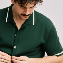 Knit Polo Grön-Local Rule