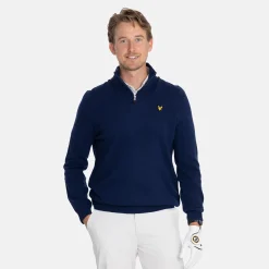 Lambswool Blend Quarter Zip-Lyle & Scott Hot
