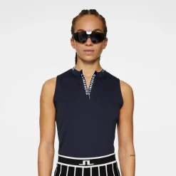 Leya Sleeveless Top Blå-J.Lindeberg Outlet