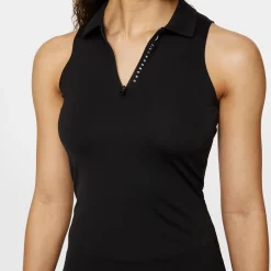 Leylo Sleeveless Top Svart-J.Lindeberg Clearance