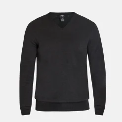 Ls V-Neck Merino Grå-Callaway Online