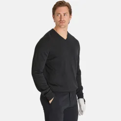 Ls V-Neck Merino Grå-Callaway Online