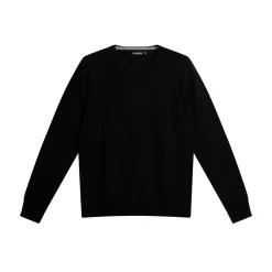 Lyle Merino Crew Neck Sweater Svart-J.Lindeberg Clearance