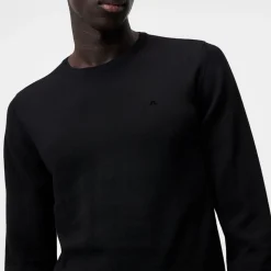 Lyle Merino Crew Neck Sweater Svart-J.Lindeberg Clearance