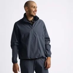 M Essex Windbreaker 1/4 Zip Blå-Cross Sportswear Best