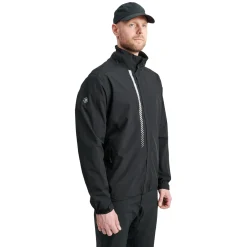 M Links Stretch Rainjacket Svart-Abacus New