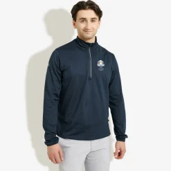 M Rc25 Cradoc Halfzip Fleece Blå-Abacus Best