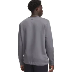 M Sweater Fleece Crew Grå-Under Armour Online