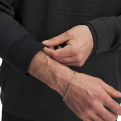 M Sweater Fleece Crew Svart-Under Armour Online