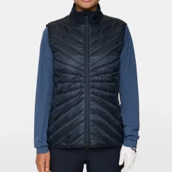 Madde Quilt Hybrid Vest Blå-J.Lindeberg Outlet