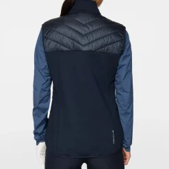 Madde Quilt Hybrid Vest Blå-J.Lindeberg Outlet