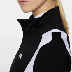 Mae Quarter Zip Mid Layer Svart-J.Lindeberg Best