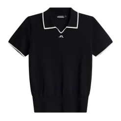 Malva Knitted Polo Shirt Blå-J.Lindeberg Discount