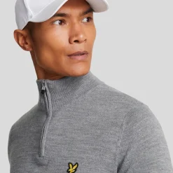 Merino Blend Quarter Zip Grå-Lyle & Scott Best