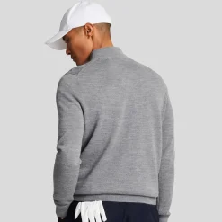 Merino Blend Quarter Zip Grå-Lyle & Scott Best
