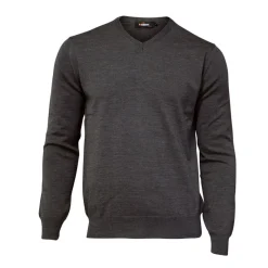 Merino V-Neck Grå-Ivanhoe Best