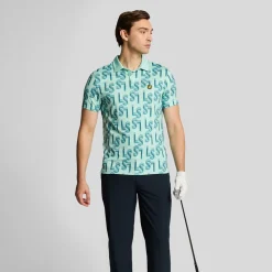 Monogram Printed Polo-Lyle & Scott New
