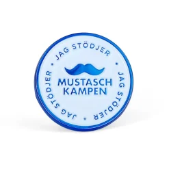Mustaschkampen Pin Rund-Övriga varumärken Online