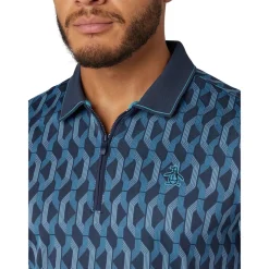 OP All Over Jacquard Colour Block Polo-Original Penguin Discount
