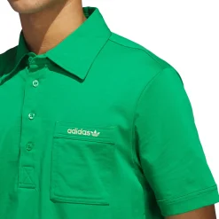 Ori S Pocket Polo Grön-Adidas Golf Originals Online