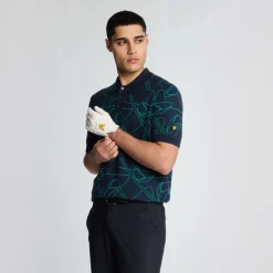 Outline Knitted Polo-Lyle & Scott Discount