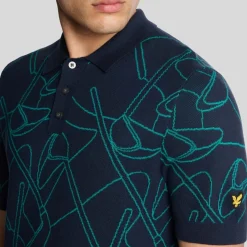 Outline Knitted Polo-Lyle & Scott Discount