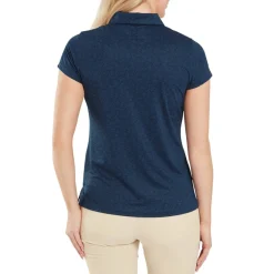 Painted Floral Cap Sleeve Lisle Blå-FootJoy Best
