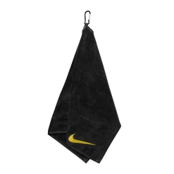 Performance Golf Handduk Svart Gul-Nike Clearance