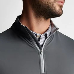 Perth Performance Quarter-Zip Grå-Peter Millar Outlet