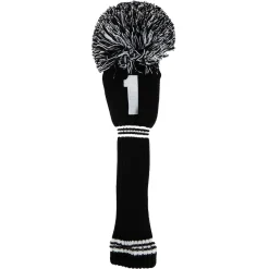 PomPom Headcover Driver Svart Vit-PRG Discount