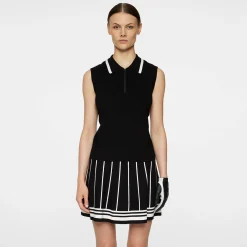 Ramona Knitted Polo Shirt Svart-J.Lindeberg Clearance