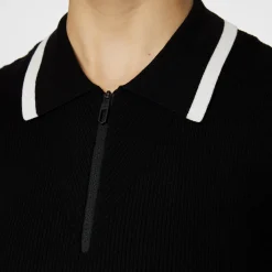 Ramona Knitted Polo Shirt Svart-J.Lindeberg Clearance