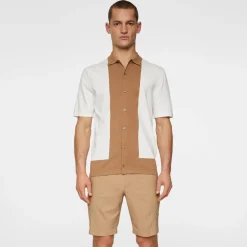 Rue Knitted Polo Shirt Vit-J.Lindeberg New