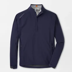 Shield Half-Zip Rain Shell Blå-Peter Millar Outlet
