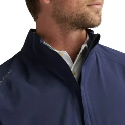 Shield Half-Zip Rain Shell Blå-Peter Millar Outlet