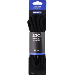 Shoelaces 175 Black 80cm-2GO Best