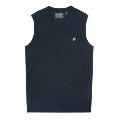 Slipover Merino Blend V-Neck Blå-Lyle & Scott Best