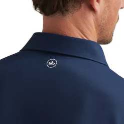 Soul Performance Mesh Polo Blå-Peter Millar Sale