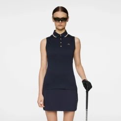 Swing Sleeveless Top Blå-J.Lindeberg Best