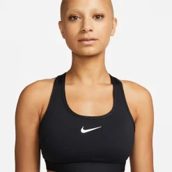 Swoosh Medium Support W Svart-Nike Best