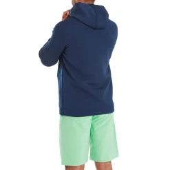 Textured Knit Hoodie Blå-FootJoy Discount