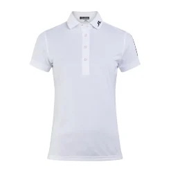 Tour Tech Golf Polo Vit-J.Lindeberg Sale