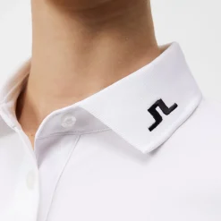 Tour Tech Golf Polo Vit-J.Lindeberg Sale