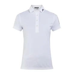 Tour Tech Golf Polo Vit-J.Lindeberg Sale
