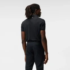 Tour Tech Reg Fit Golf Polo Svart-J.Lindeberg Best