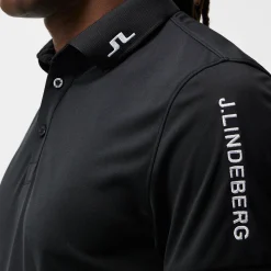 Tour Tech Reg Fit Golf Polo Svart-J.Lindeberg Best