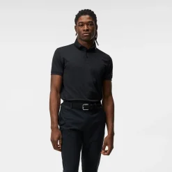 Tour Tech Reg Fit Golf Polo Svart-J.Lindeberg Best