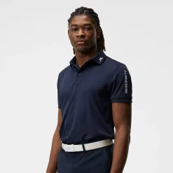 Tour Tech Reg Fit Golf Polo Blå-J.Lindeberg Online