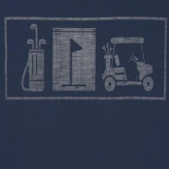 T-Shirt Graphic Crew: Blå-PGA Tour Hot